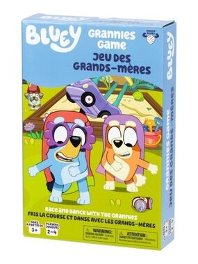 Bluey Grannies Game: Race & Dance 2-4 Players, Kids Family Board Game